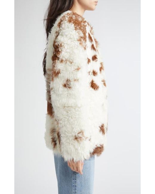 Zimmermann Natural Hypnotic Spot Genuine Shearling Jacket