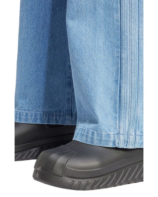Adidas Blue X Kseniaschnaider 3-stripe Wide Leg Jeans
