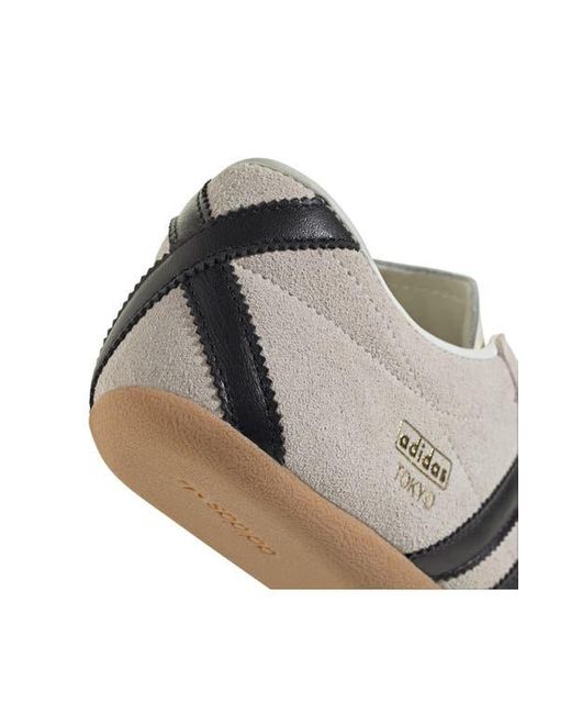 Adidas White Tokyo Low Top Suede Sneaker