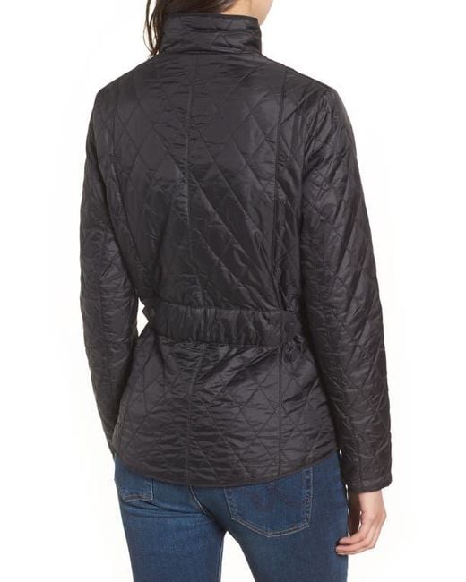 Barbour Black Flyweight Quilted Jacket
