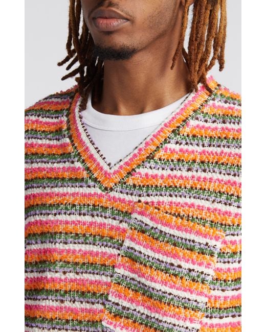 KROST Multicolor Crushed Sand Sweater Vest for men