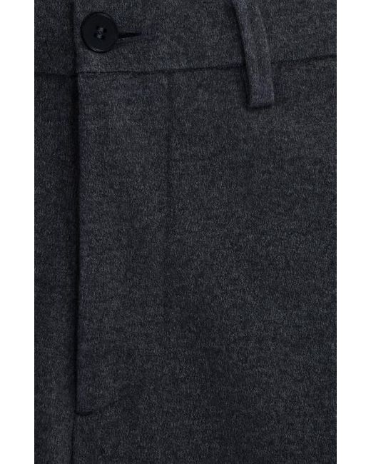Bugatchi Gray Brushed Knit Flat Front Cargo Pants for men