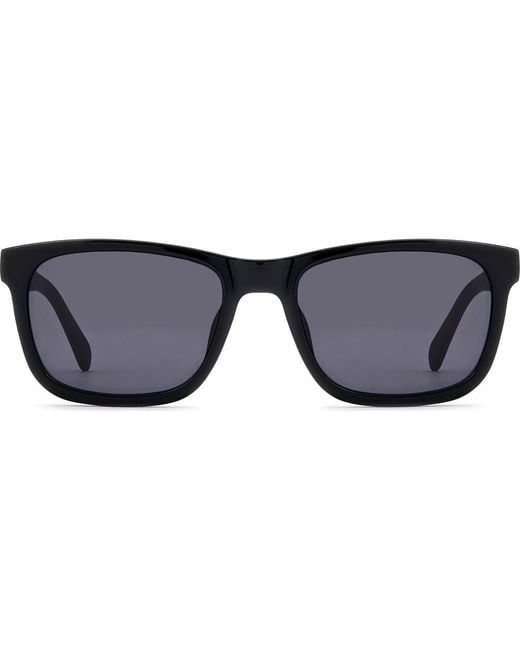 Fossil Blue 56Mm Rectangular Sunglasses for men