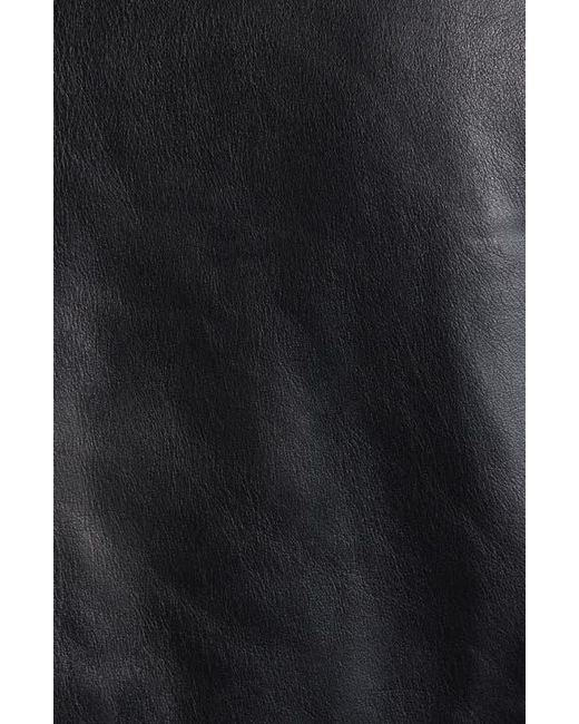 Bode Black Cropped Continental Coat for men