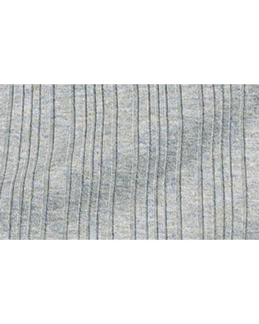 WEEKEND LOS ANGELES Gray Mirren Long Sleeve Ribbed Sweater Dress