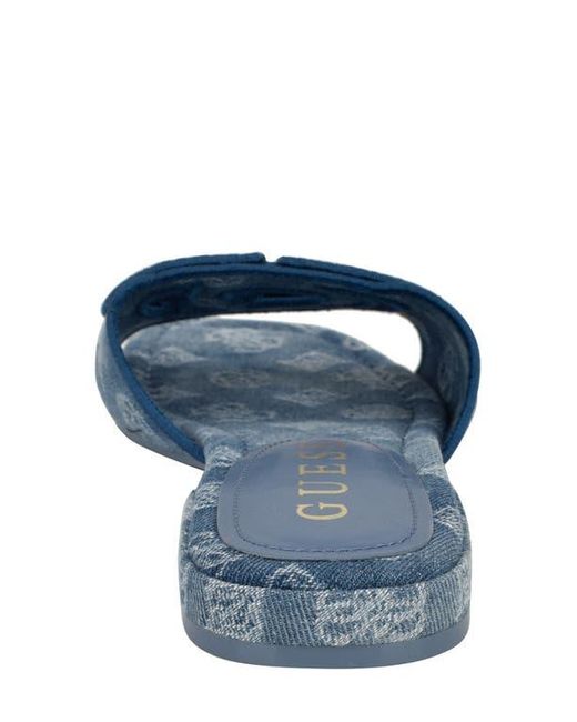 Guess Blue Tarishae Slide Sandal