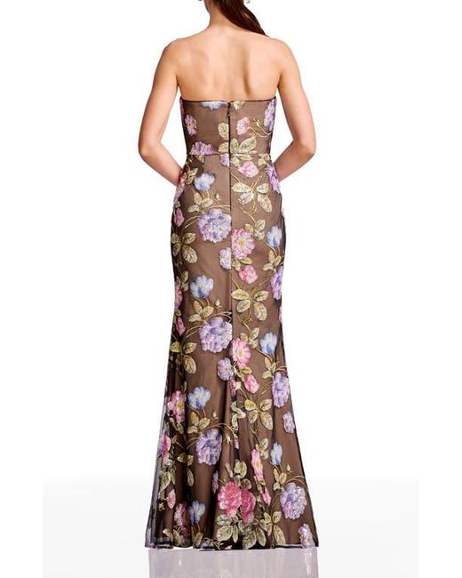 Dress the Population Women's Fernanda Embroidered Floral Strapless Gown - www.benaras.co Dress the Population Women's Fernanda Embroidered Floral Strapless Gown - www.benaras.co