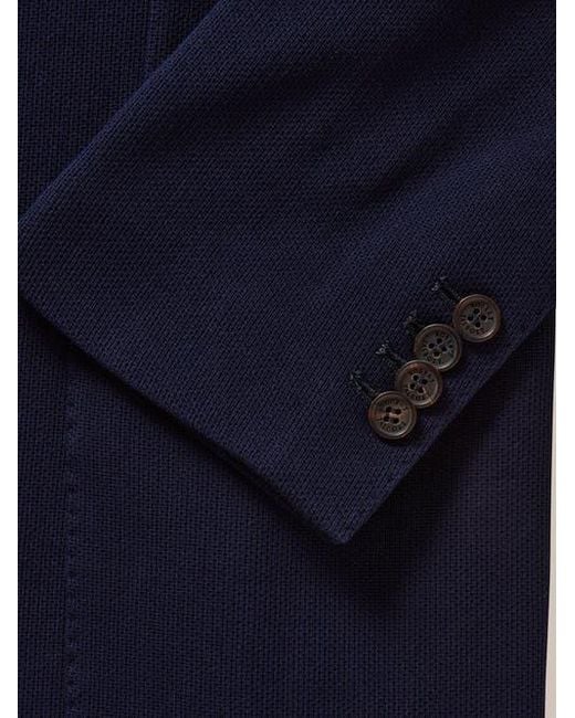 Robert Talbott Blue Wright Knit Blazer for men