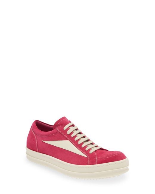 Rick Owens Vintage Sneaks Low Top Sneaker in Pink for Men | Lyst Rick Owens Vintage Sneaks Low Top Sneaker in Pink for Men | Lyst