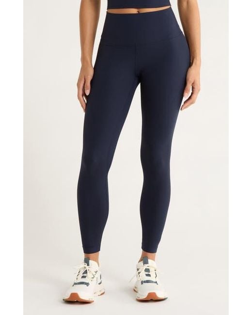 Mpg Blue Ribbed Leggings