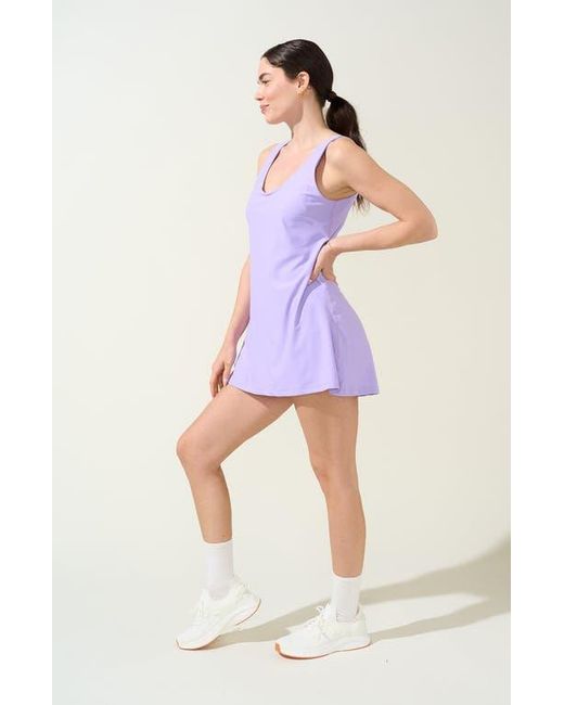 Bobbe Active Purple Breakpoint A-Line Tennis Dress