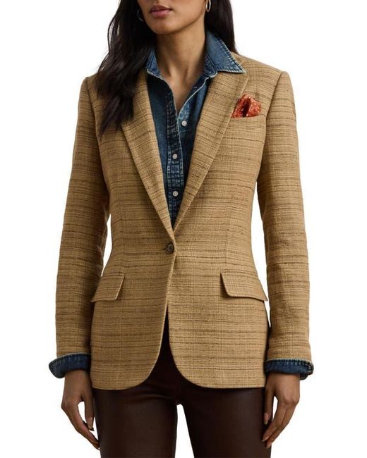 Ralph Lauren Brown Tweed Blazer