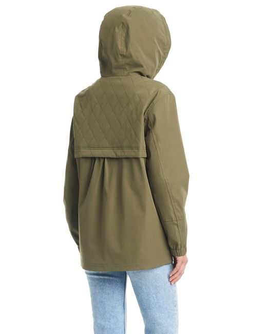 Kate Spade Green Water Resistant Hooded Raincoat