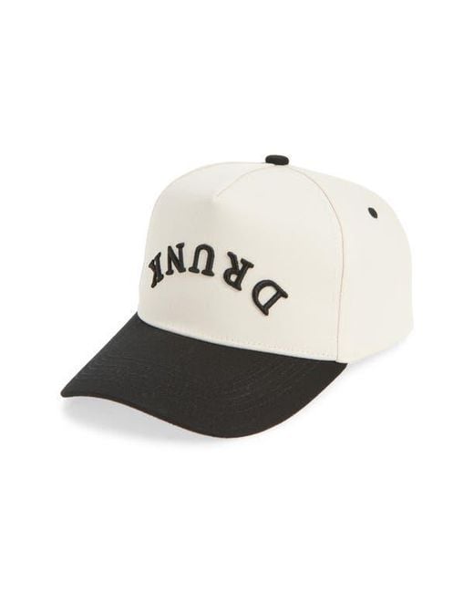 KenzKustomz Black Drunk Canvas Snapback Baseball Cap