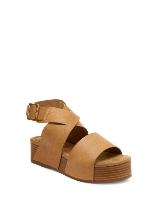 Kelsi Dagger Brooklyn Brown Dunes Platform Sandal