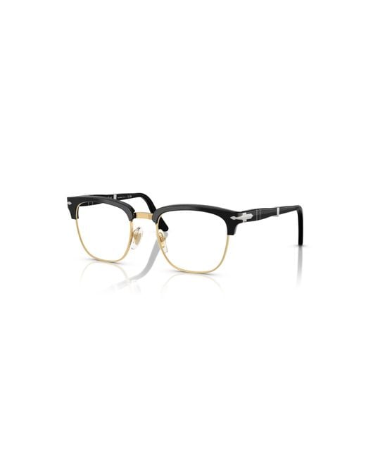 Persol Black 50Mm Square Optical Glasses