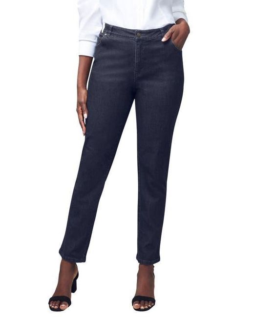 Jessica London Blue True Fit Stretch Denim Straight Leg Jean