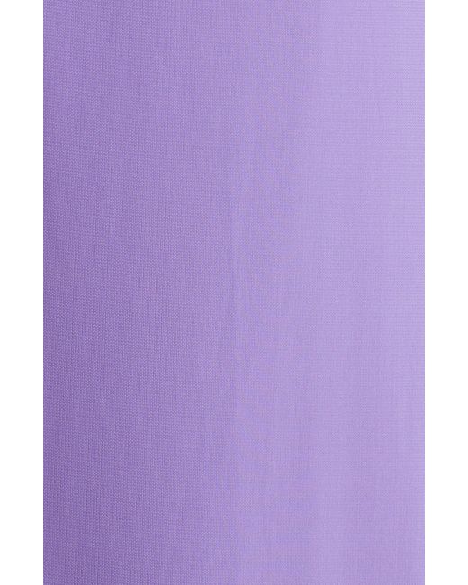 Cinq À Sept Purple Kaily Gathered Drape Halter Maxi Dress