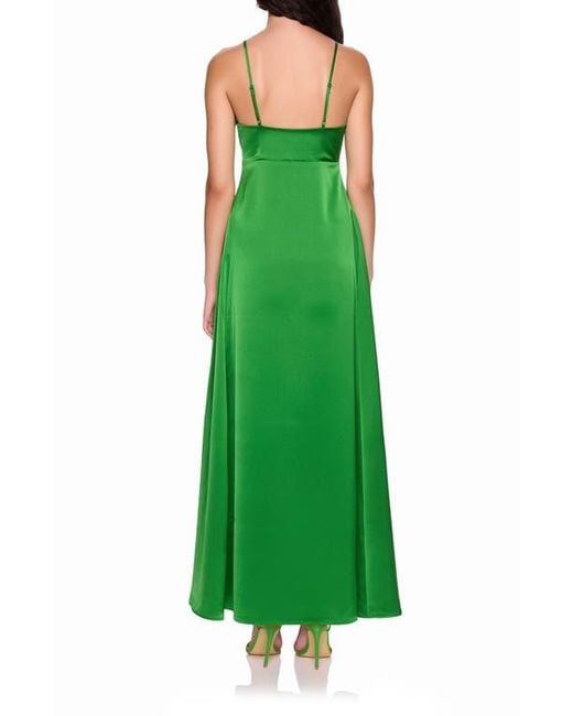 susana monaco green dress Susana Monaco Satin Slip Dress | Green | Size 2