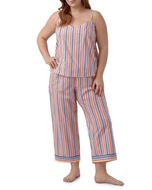 Bedhead Red Stripe Crop Organic Cotton Pajamas