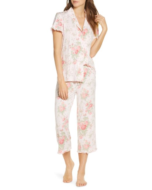 Rachel Parcell White Flutter Pajamas