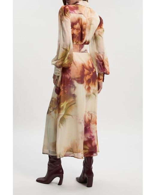 Karen Millen Natural Belted Woven Shirt Dress