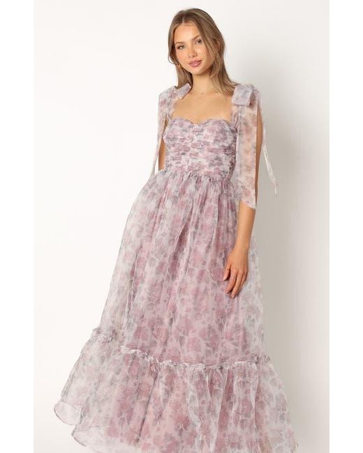 Petal & Pup Pink Floret Bow Strap Midi Sundress