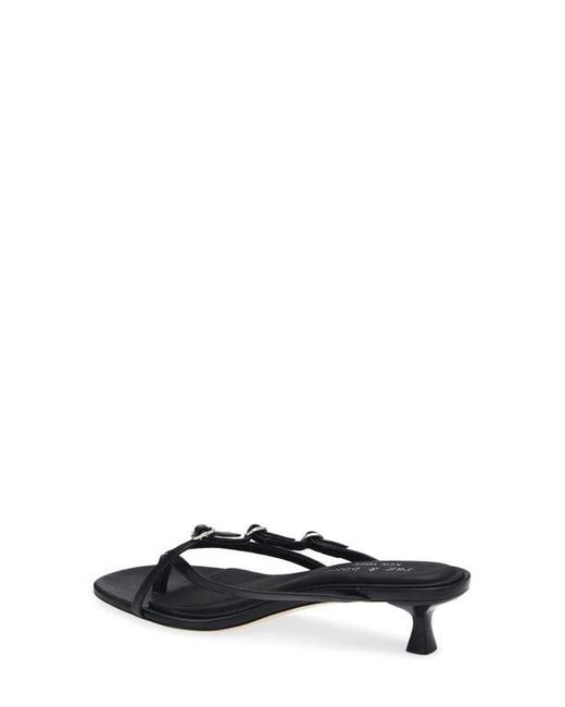 Rag & Bone White Sammie Buckle Kitten Heel Slide Sandal