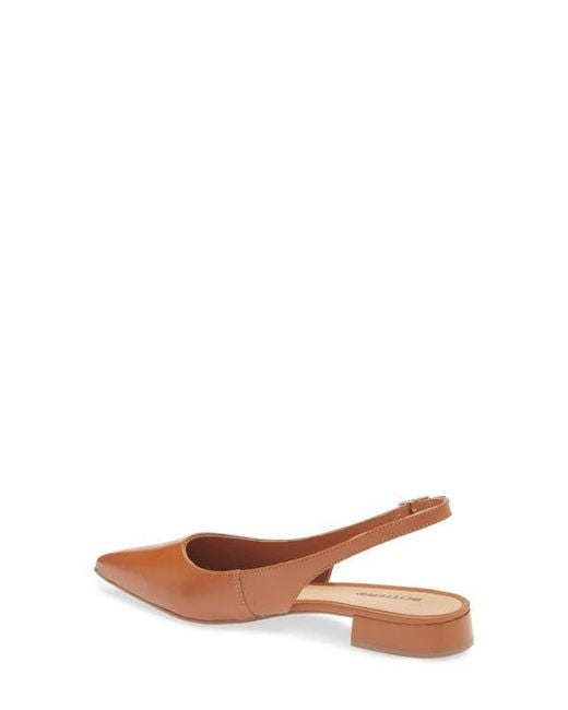 BOTTER Women's Brown Alessandra Slingback Pointed Toe Flat
