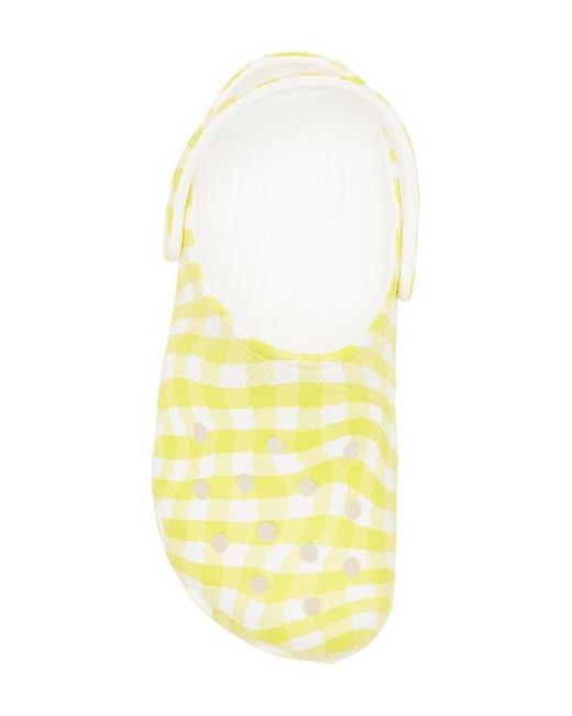 CROCSTM Yellow Classic Gingham Clog