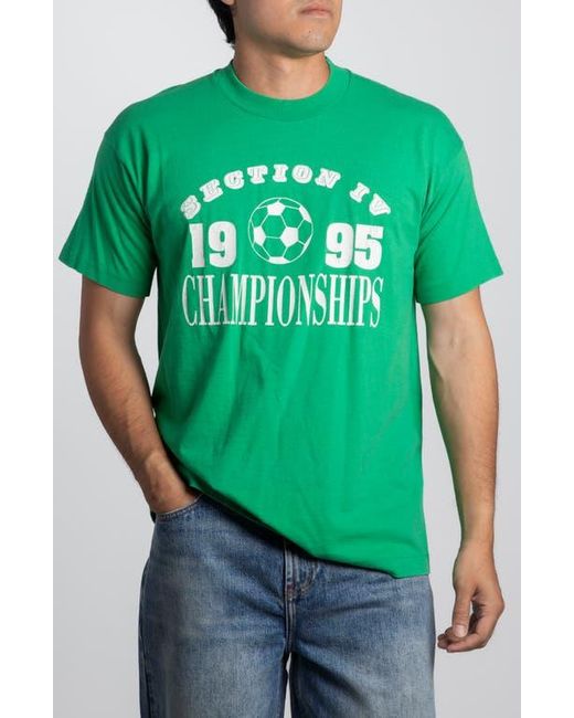 Elwood Green Vintage Soccer Championship Tee for men