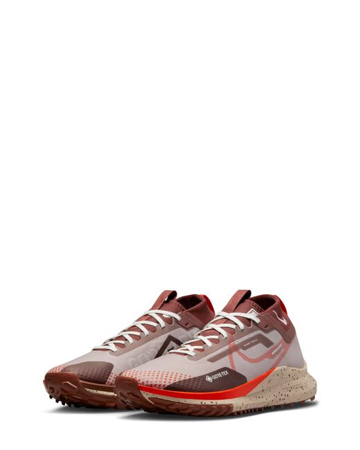 Nike Red React Pegasus Trail 4 Gore-tex® Waterproof Running Shoe for men