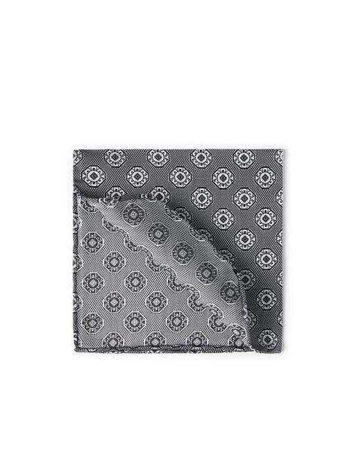 Brunello Cucinelli Gray Pocket Square With Pattern for men