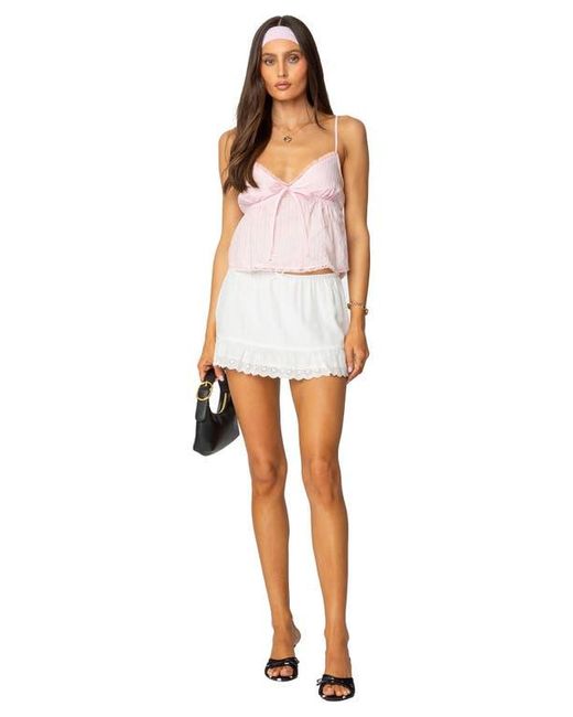 Edikted Purple Tillie Cotton Babydoll Top