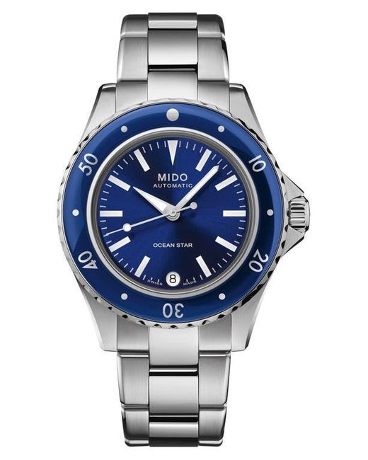 MIDO Blue Ocean Star Captain Automatic Bracelet Watch, 36.5Mm for men
