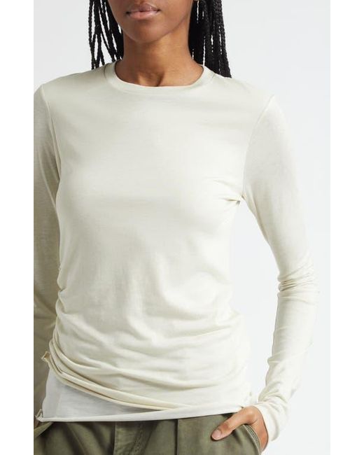 J.W. Anderson White Draped Double Layer T-Shirt