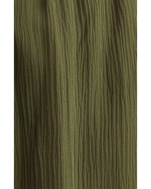 Bode Green Mab Button Silk Georgette Skirt