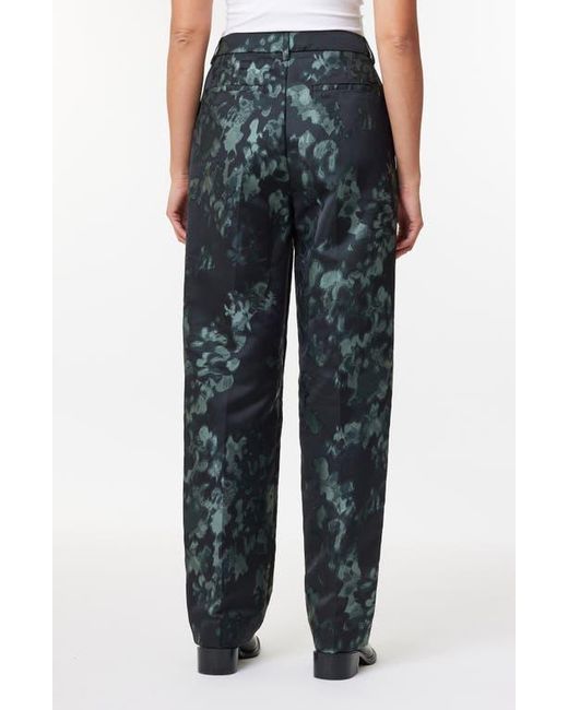 Scotch & Soda Ripple Jacquard Straight Leg Pants in Black | Lyst