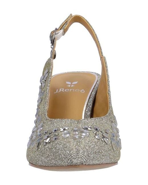 J. Reneé Gray Solara Pointed Toe Slingback Pump
