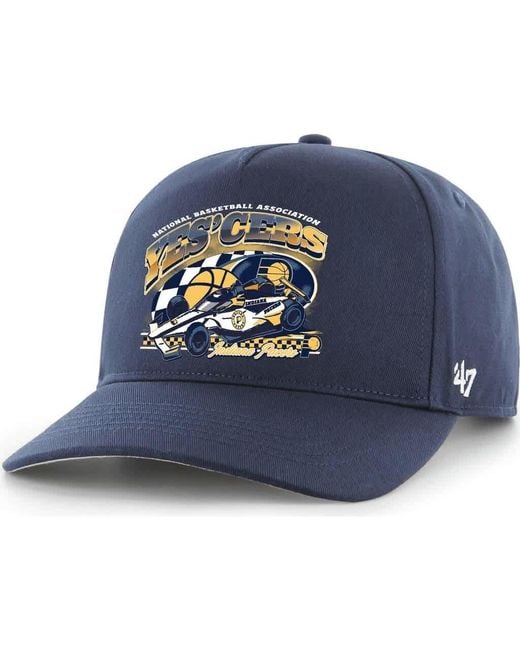 '47 Blue Indiana Pacers Solid Hitch Adjustable Hat for men