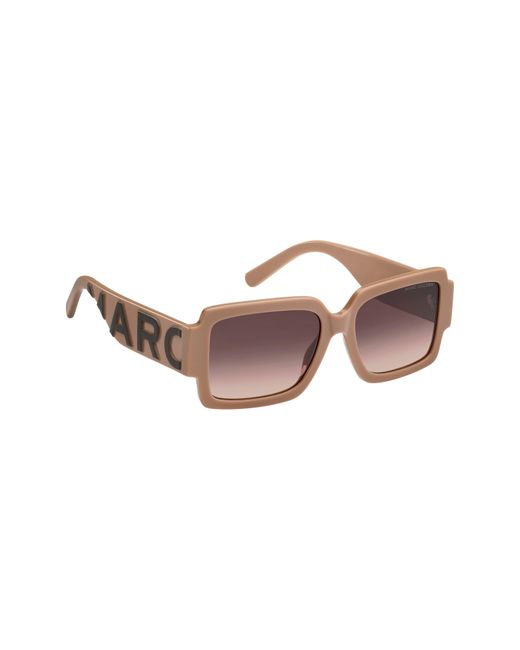 Marc Jacobs Multicolor 55mm Gradient Rectangular Sunglasses