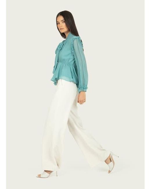 SECRET MISSION Blue Camila Blouse