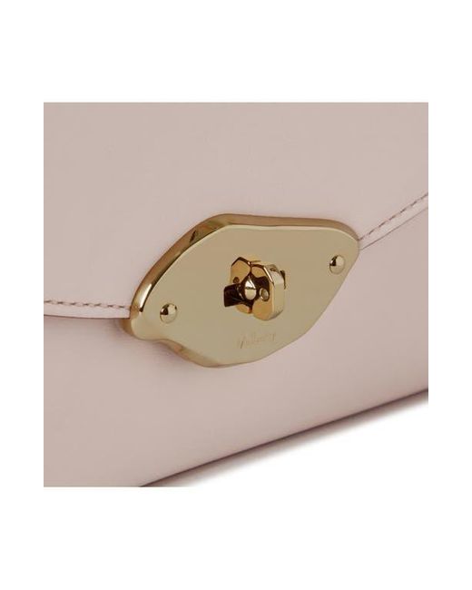 Mulberry Pink Lana High Gloss Leather Top Handle Bag
