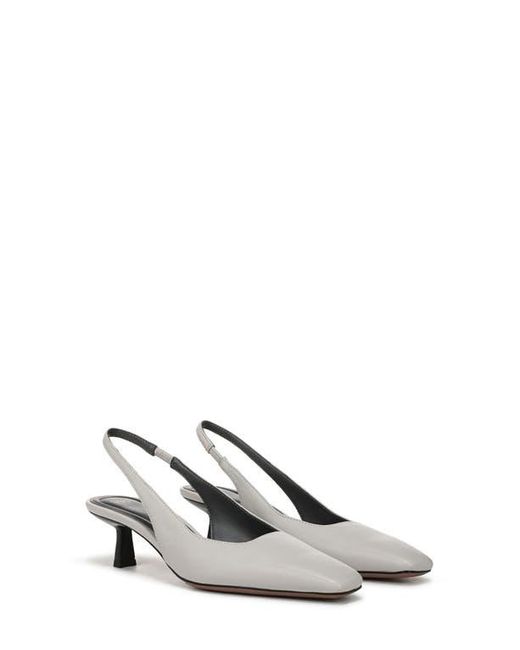 Sarto White Raven Slingback Kitten Heel Pump