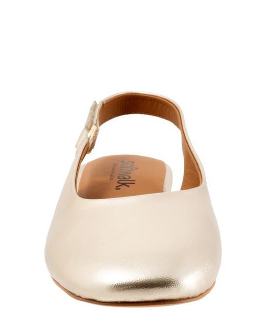Softwalk® White Katy Slingback Flat