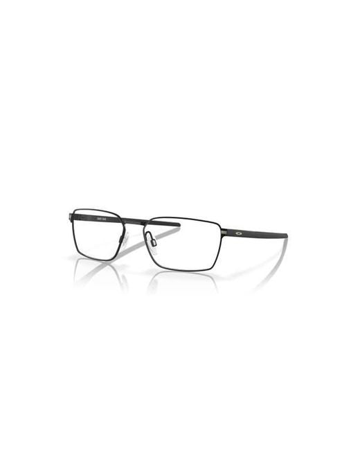 Oakley Black 55Mm Rectangle Optical Glasses for men