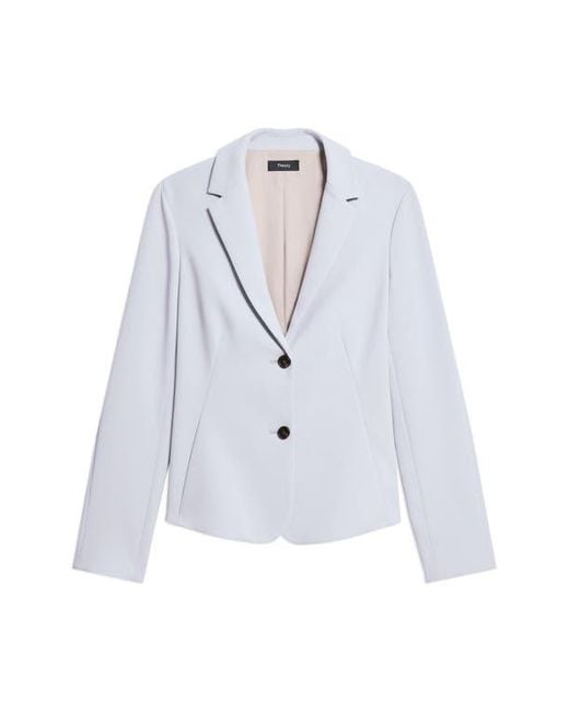 Theory White Shaped Blazer