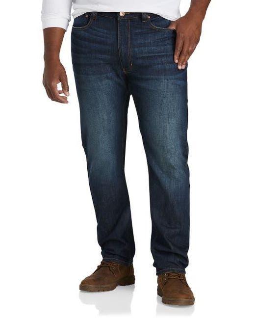 True Nation by DXL Blue Murphy Tapered-Fit Stretch Jeans for men