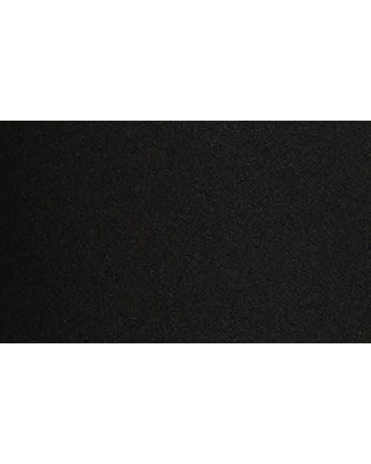 Ming Wang Black Chain Trim Deco Crepe A-Line Skirt