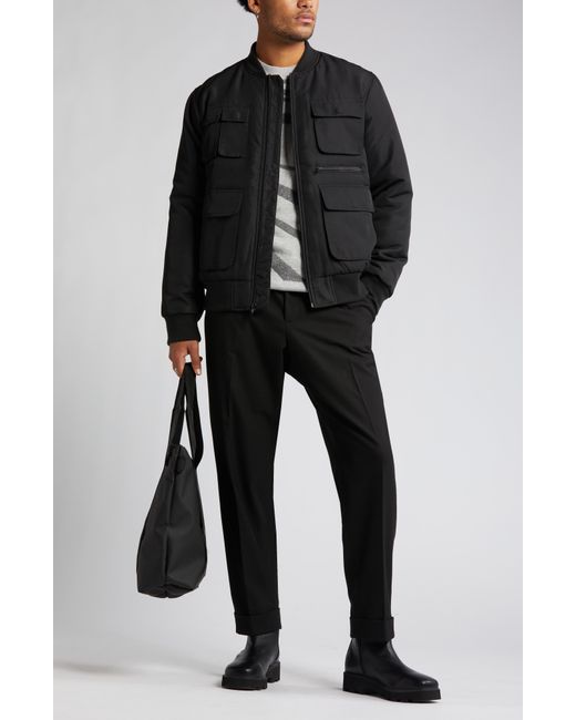 Open Edit Utility Bomber Jacket in Black for Men Lyst